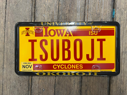 *NEW* University of Okoboji Vehicle License Plate Frame