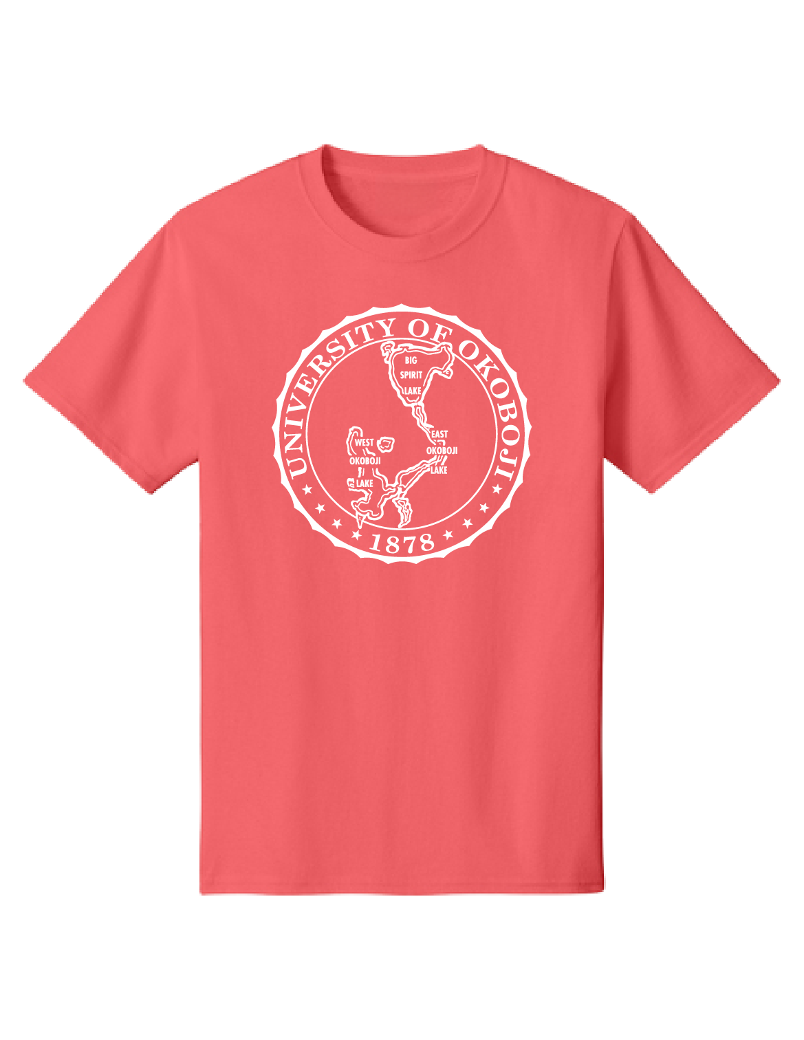 U Boji Crest Tee - Coral