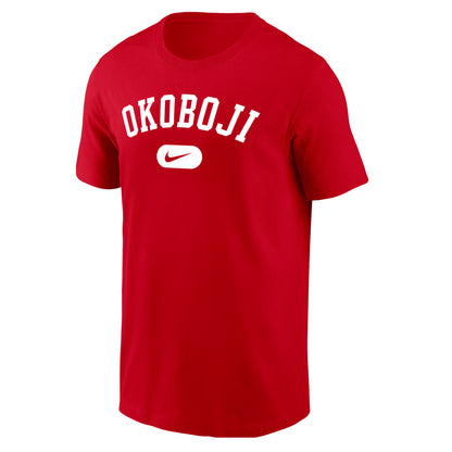 Okoboji SWOOSH Core Cotton Short Sleeve Tee - Red