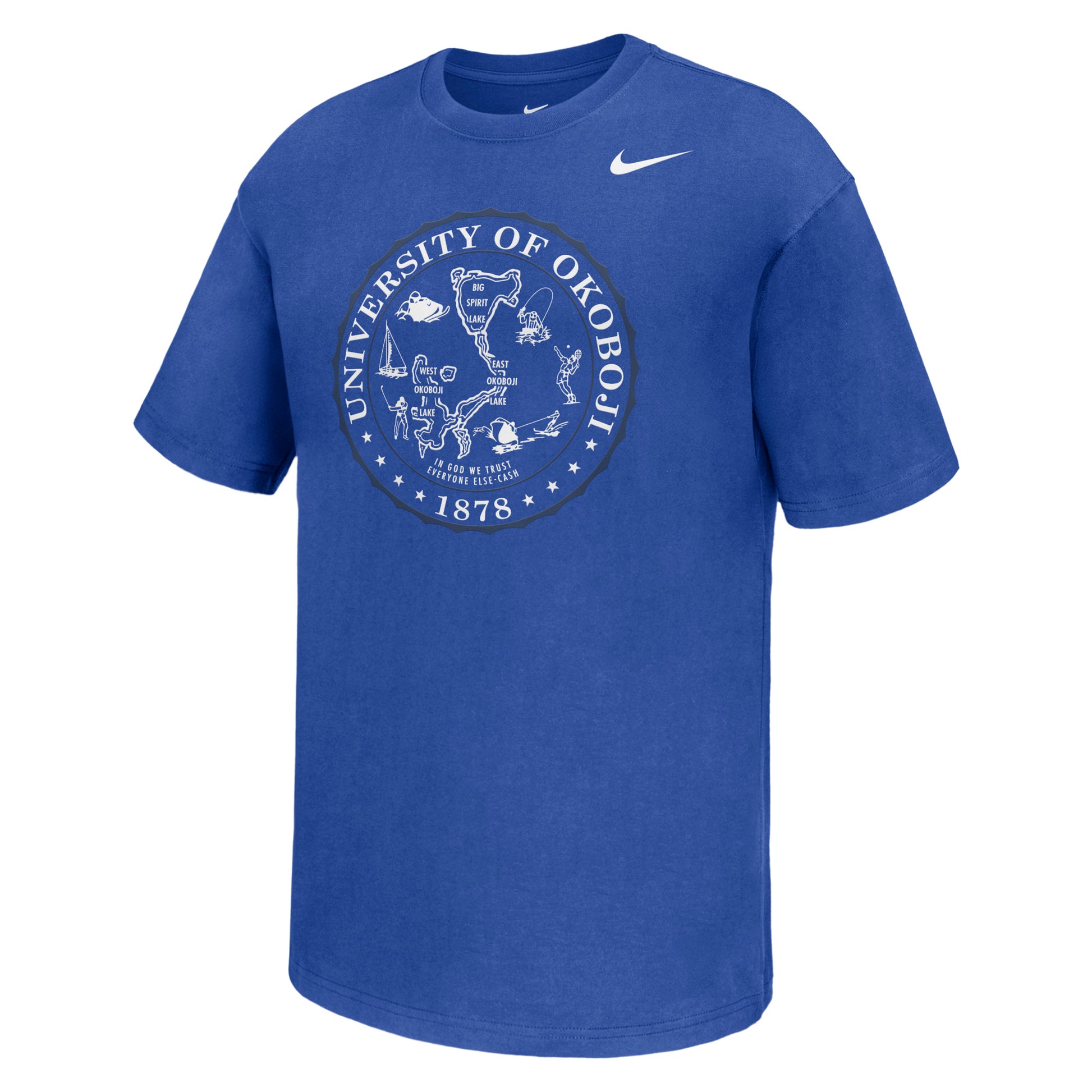 Okoboji Nike MAX 90 SHORT SLEEVE TEE - Blue