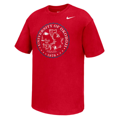 Okoboji Nike MAX 90 SHORT SLEEVE TEE - Red