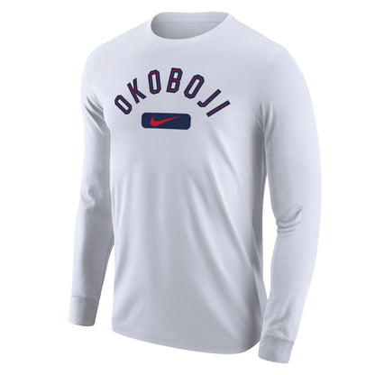 U-BOJI CORE COTTON LONG SLEEVE TEE - White