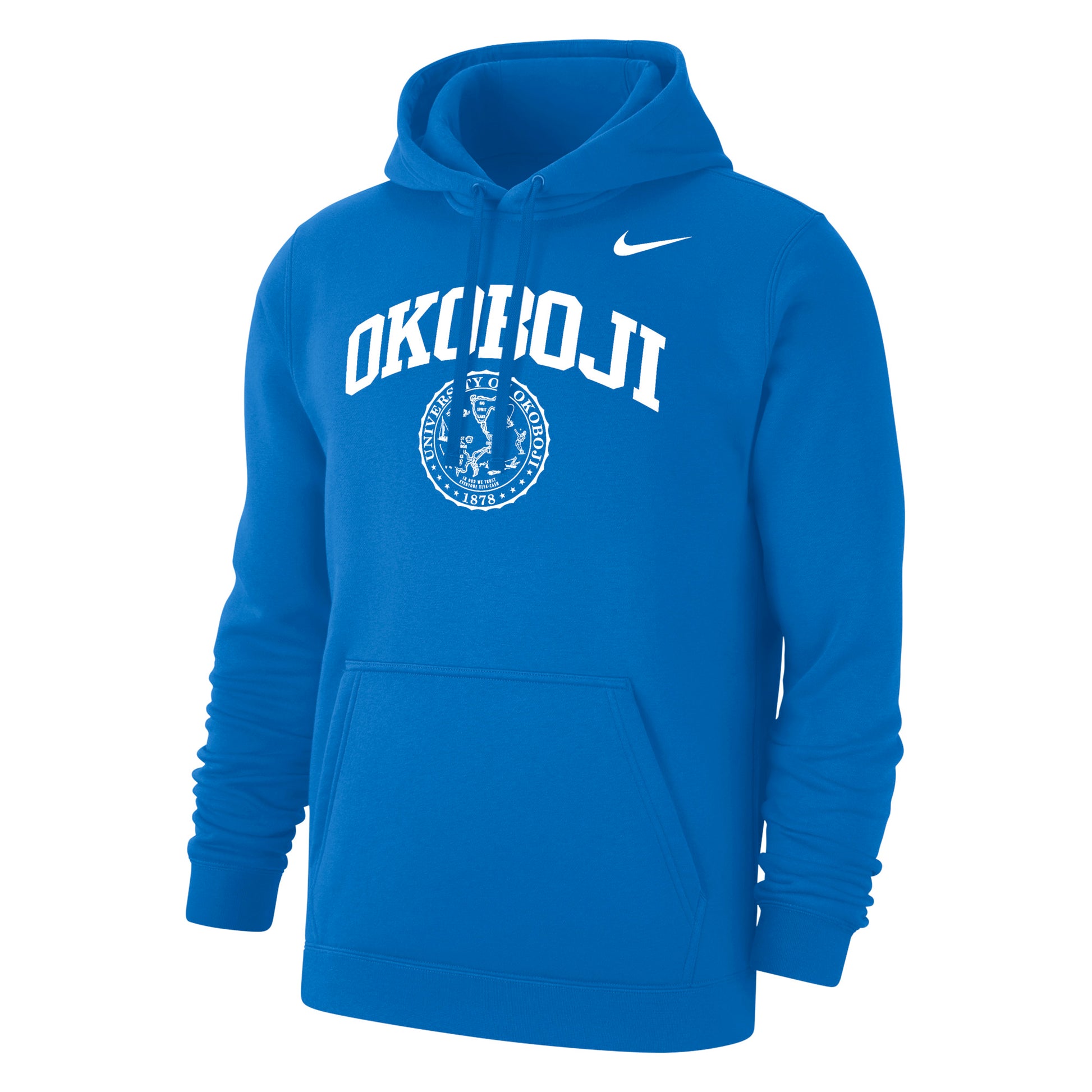 Okoboji Crest Nike Hoodie - Royal