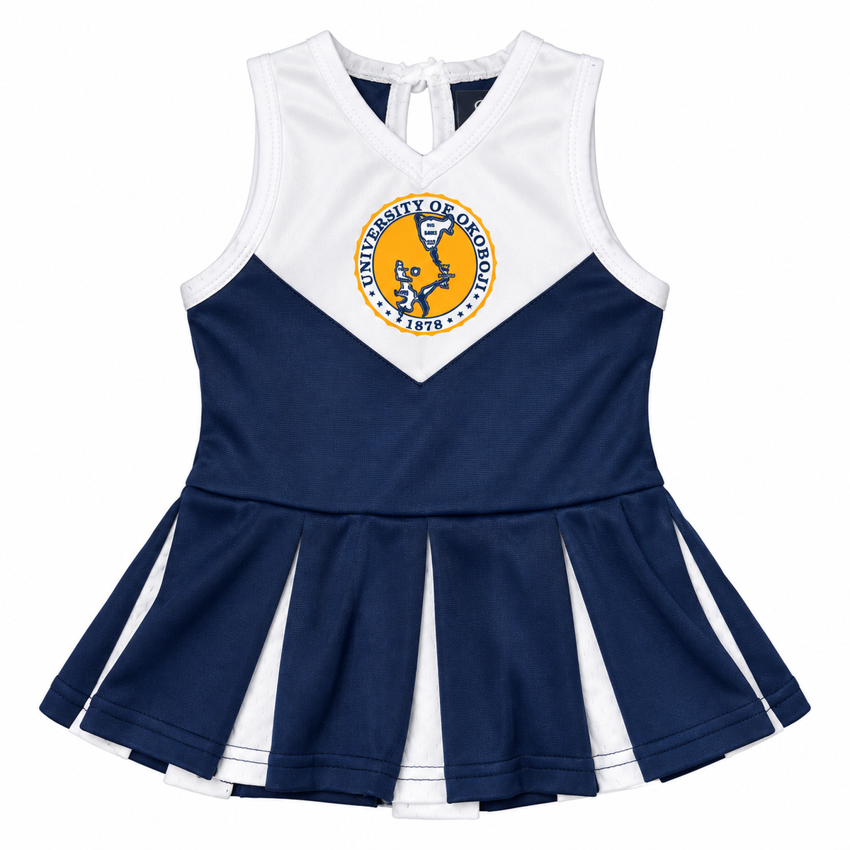 Garb University of Okoboji Toddler Cheerleader Dress - Navy & White