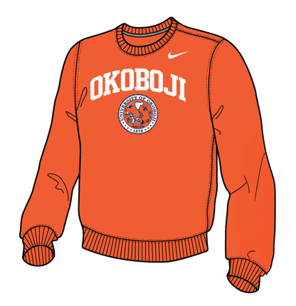 University of Okoboji Club Crew - Orange