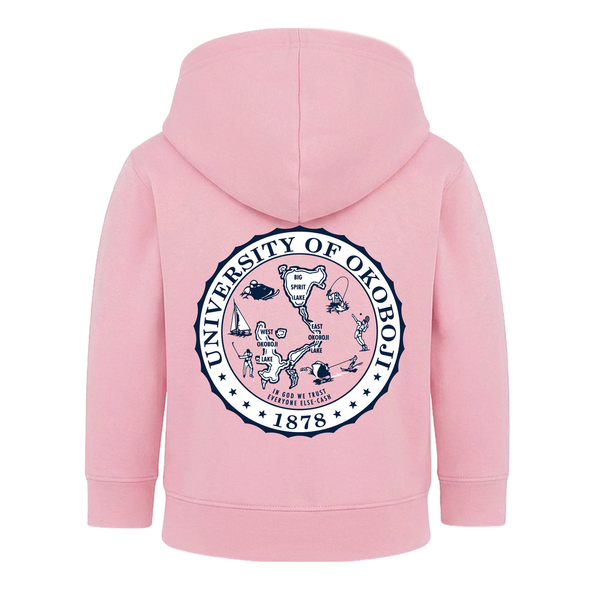 U of Okoboji Crest Toddler Hoodie - Pink