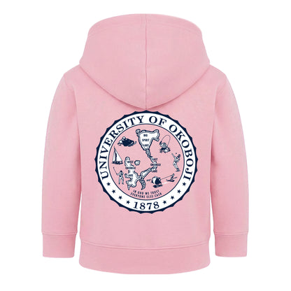 U of Okoboji Crest Toddler Hoodie - Pink