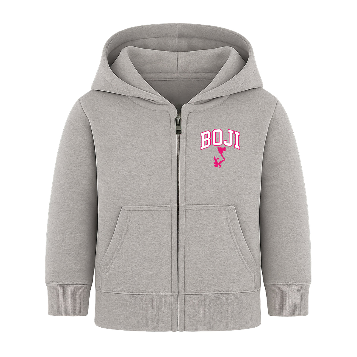 Garb Infant BOJI Henry Full Zip Hoodie - Pink / Grey
