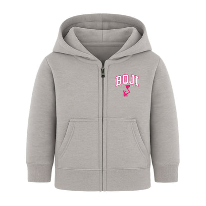 Garb Infant BOJI Henry Full Zip Hoodie - Pink / Grey