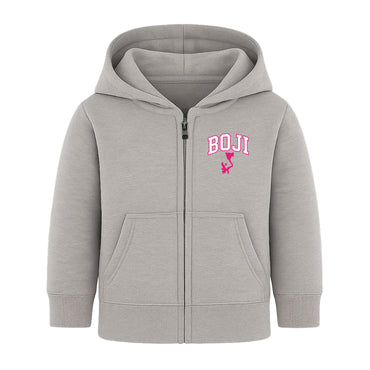 Garb Infant BOJI Henry Full Zip Hoodie - Pink / Grey