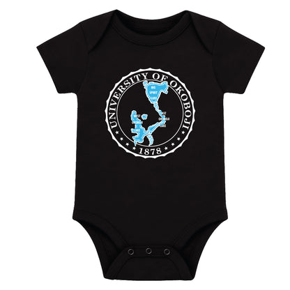 Okoboji Bleu Otis Infant Bodysuit - Black