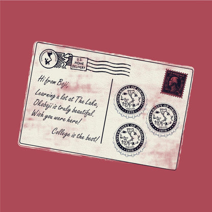 Boji Postcard Tee - Red