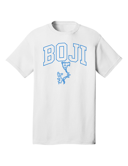 Boji Blue Arch Tee - White
