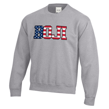 USA BOJI BIG Cotton Crew - Grey