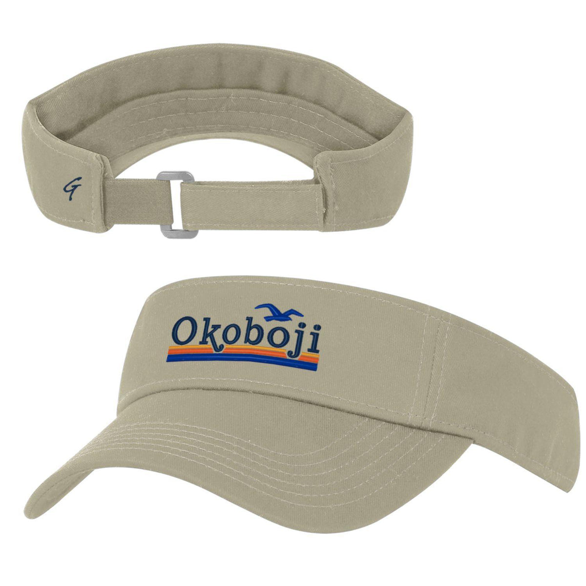 Okoboji Relaxed Visor - Dark Khaki