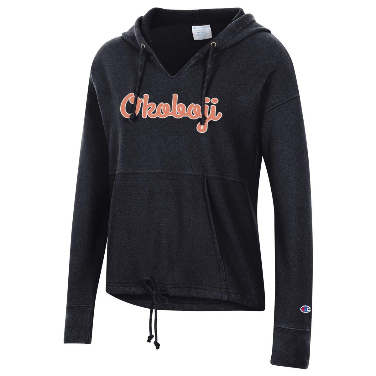 Okoboji Vintage Wash (Reverse Weave Anorak) Black