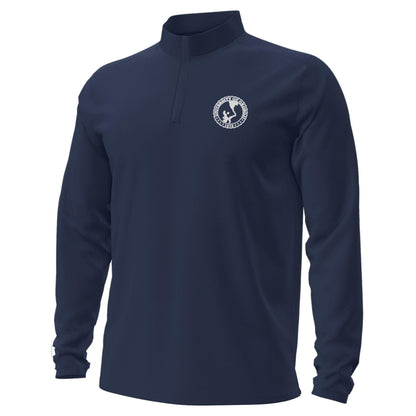 U of Okoboji Embroidered Mens Motion 1/4 Zip - Midnight Navy
