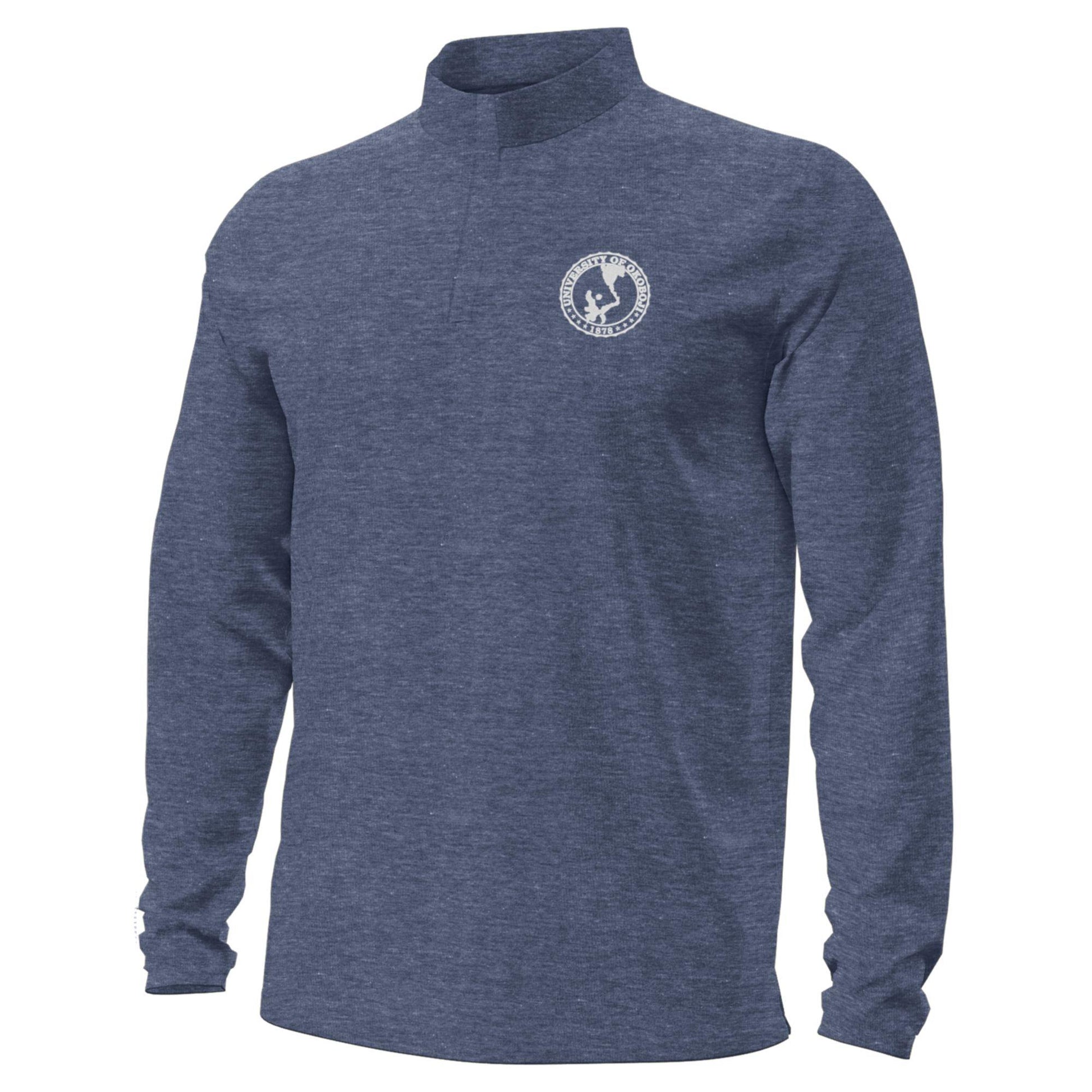 U of Okoboji Embroidered Mens Motion 1/4 Zip - Navy