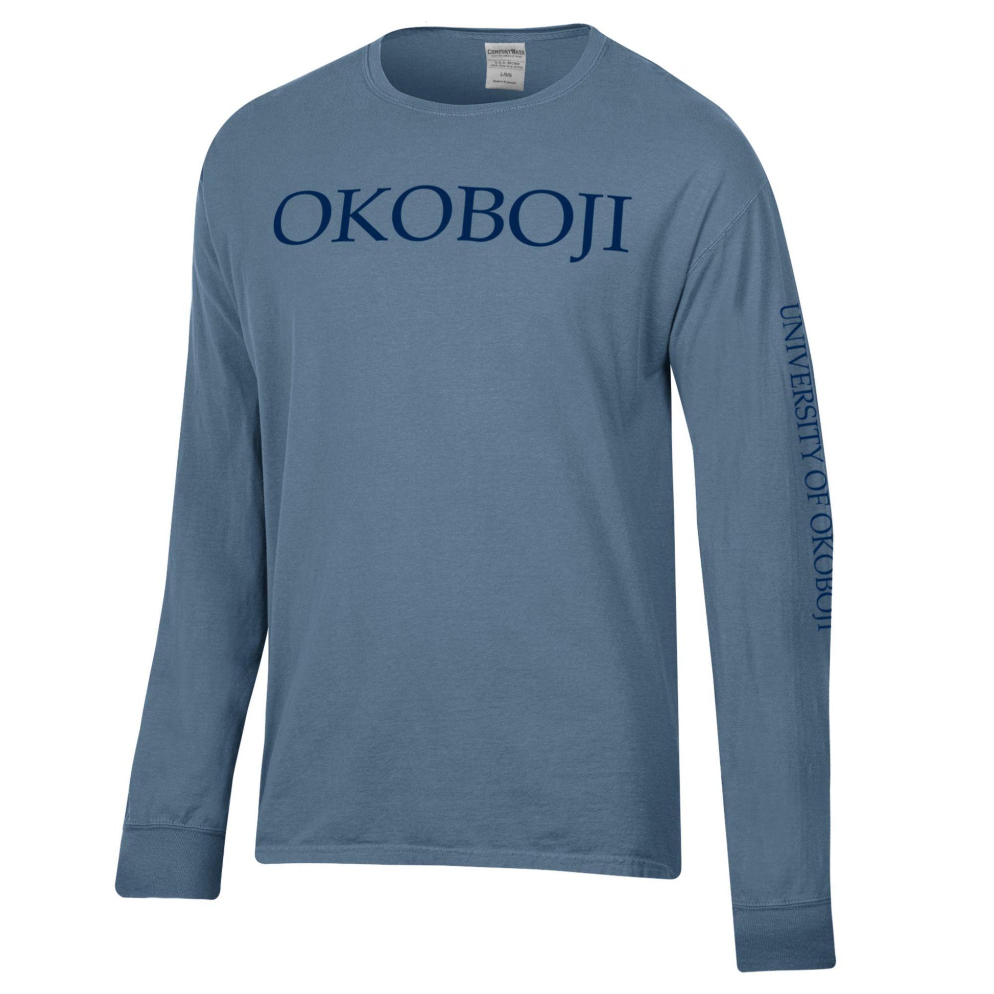 Okoboji Campus Tee - Darkwater Blue