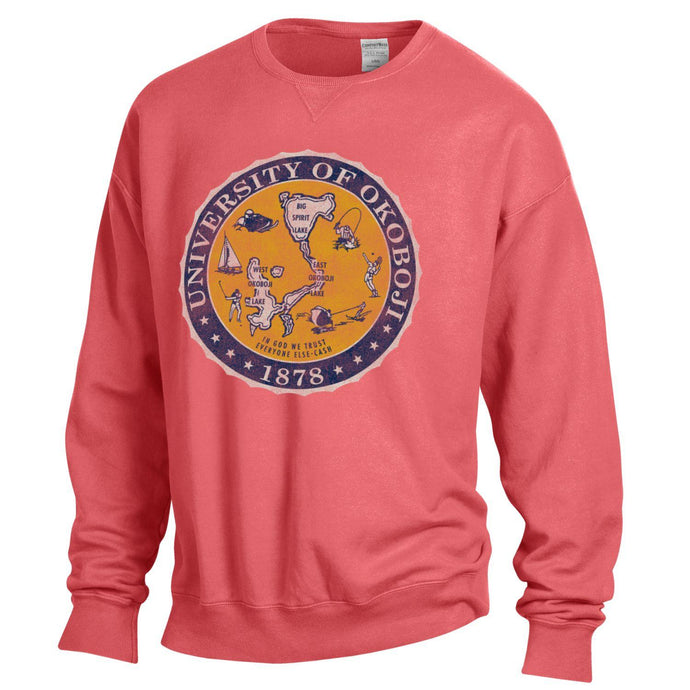 U of O Crest : Comfort Wash Crew