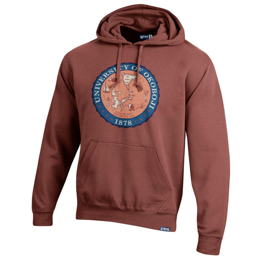 Okoboji Chalk Red Crest Hood