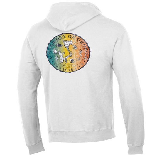 University of Okoboji Summer Fade Hood - White