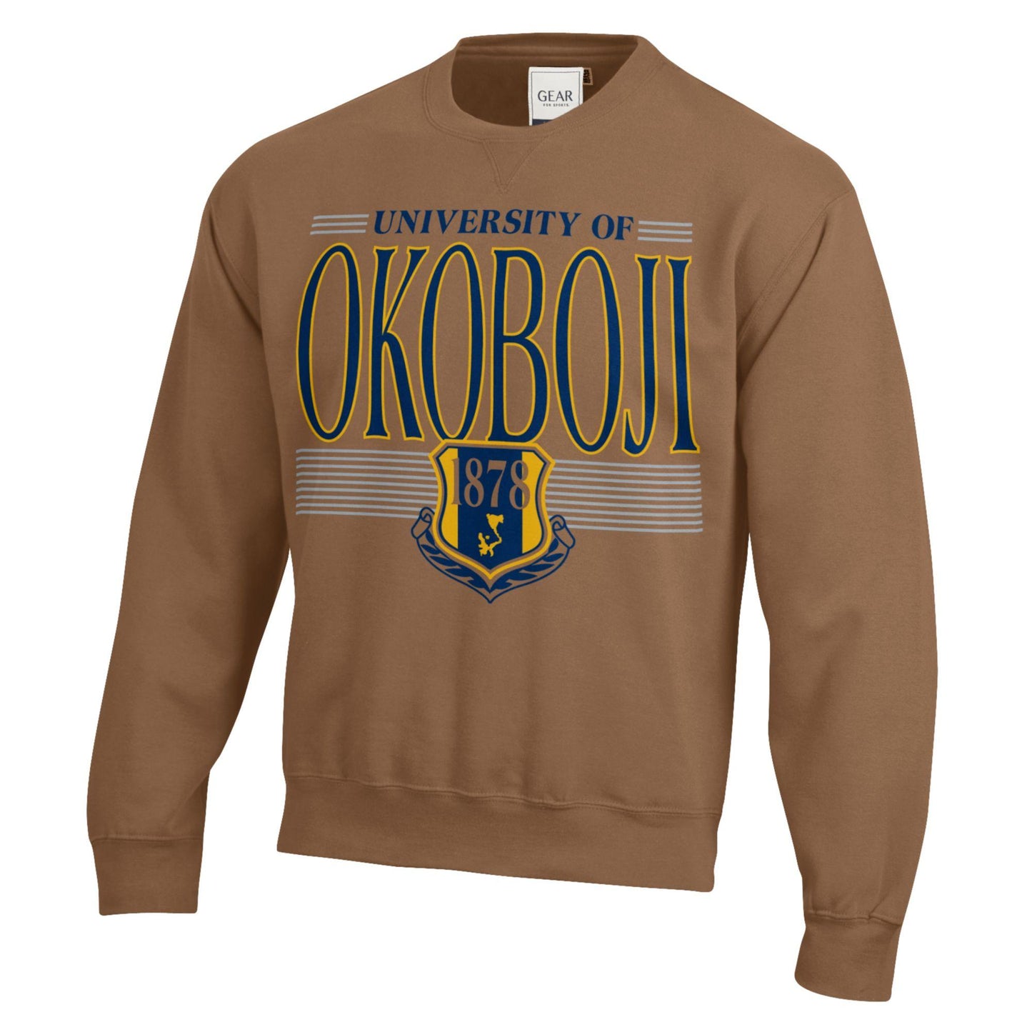 University of Okoboji Shield Crew - Tan