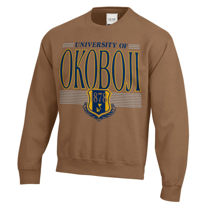 University of Okoboji Shield Crew - Tan