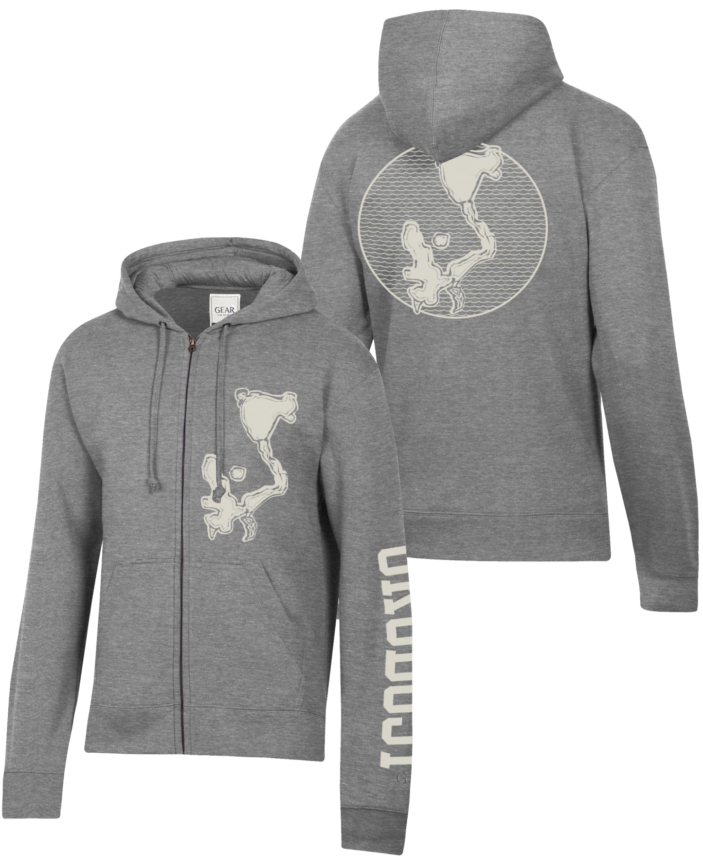 Okoboji Big Water Cotton Full Zip Hood