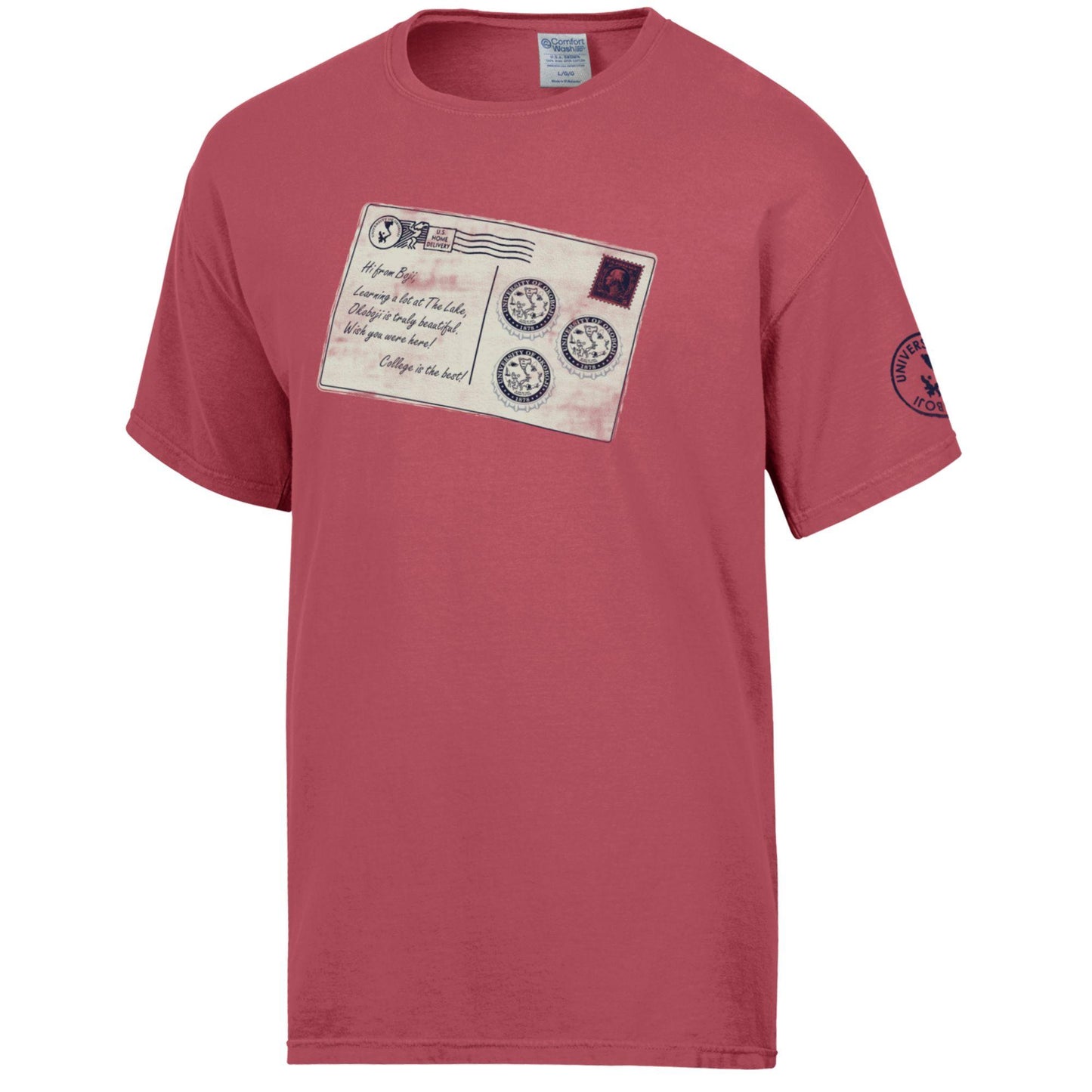 Boji Postcard Tee - Red