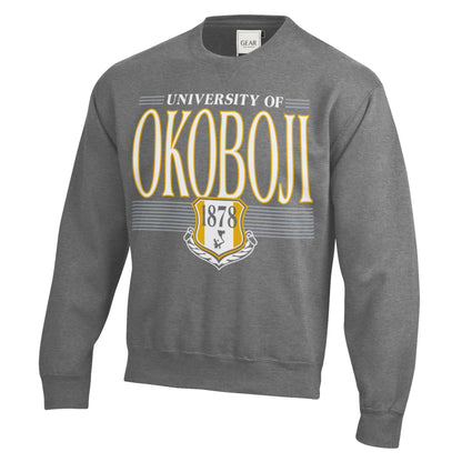 University of Okoboji Shield Crew - Charcoal