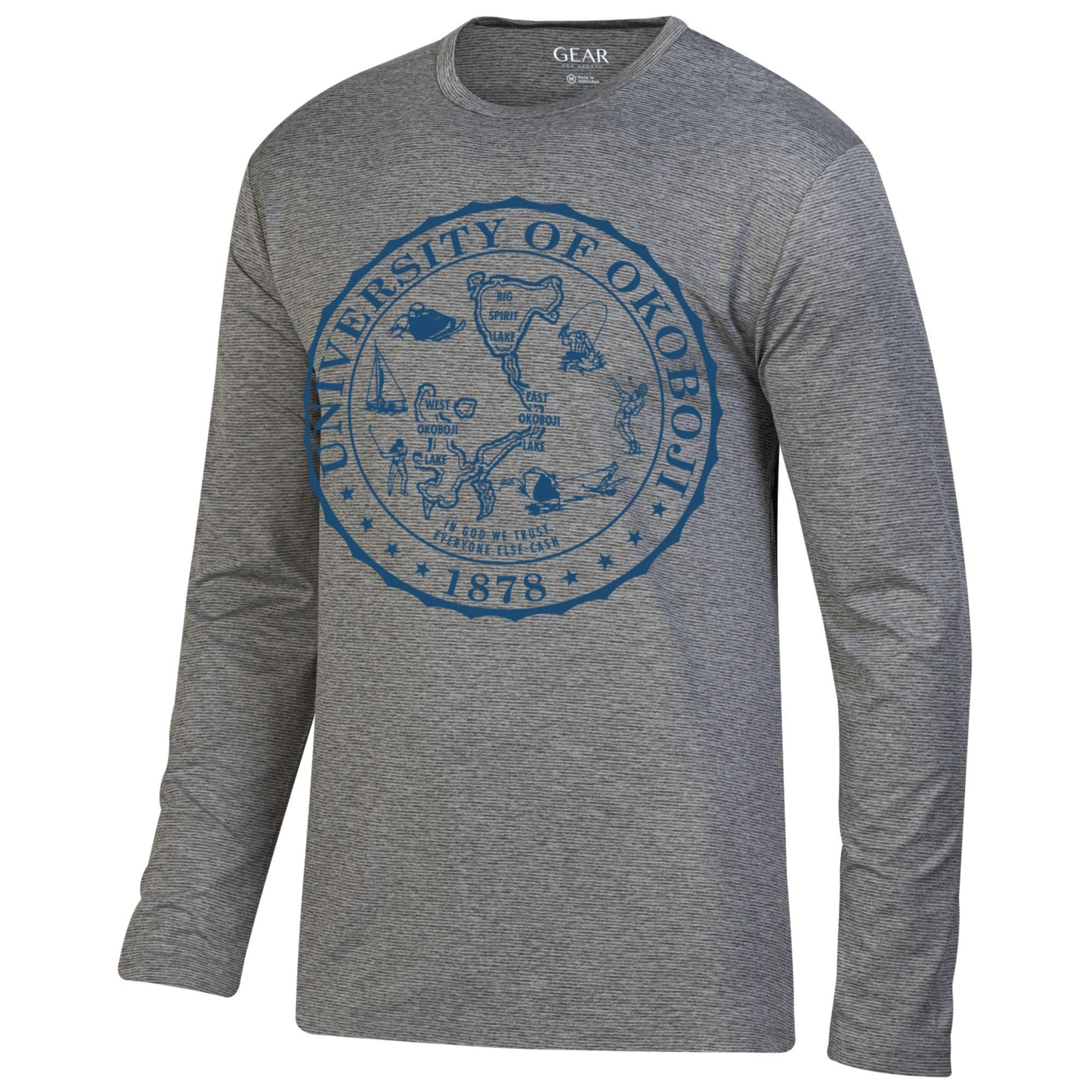 UPF 50 OKOBOJI Sunshaded Long Sleeve Tee - Heathered Navy
