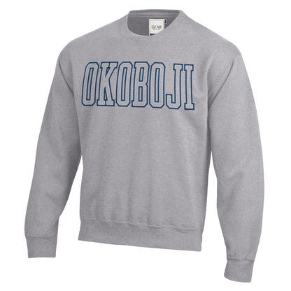 7 Letter Puff Crew - Grey
