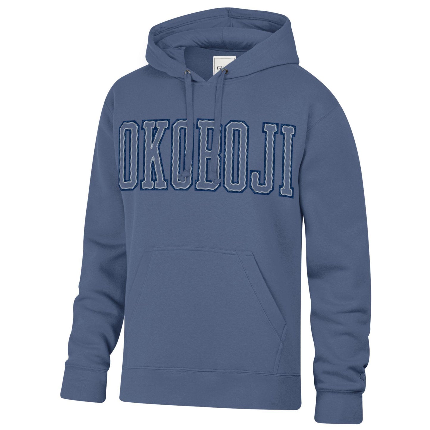 7 Letter Puff Hood - Dark Blue