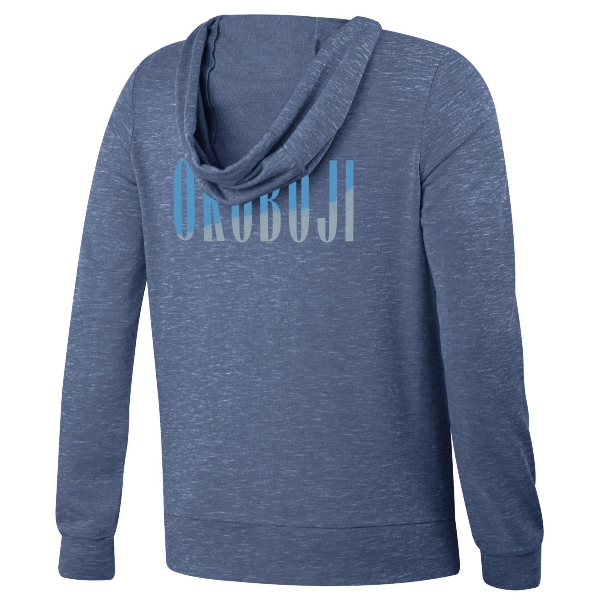 Women's Full Zip Blue Okoboji Hood