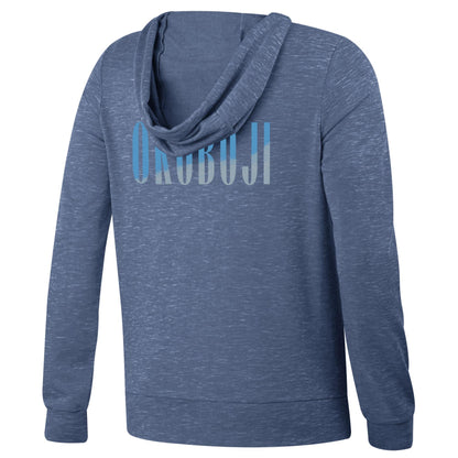 Women's Full Zip Blue Okoboji Hood