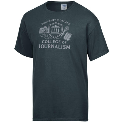 Okoboji College of Journalism Tee - Faded Black