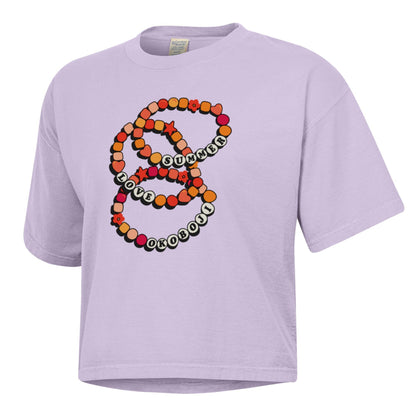 Ladies Okoboji Friendship Bracelet Boxy Tee