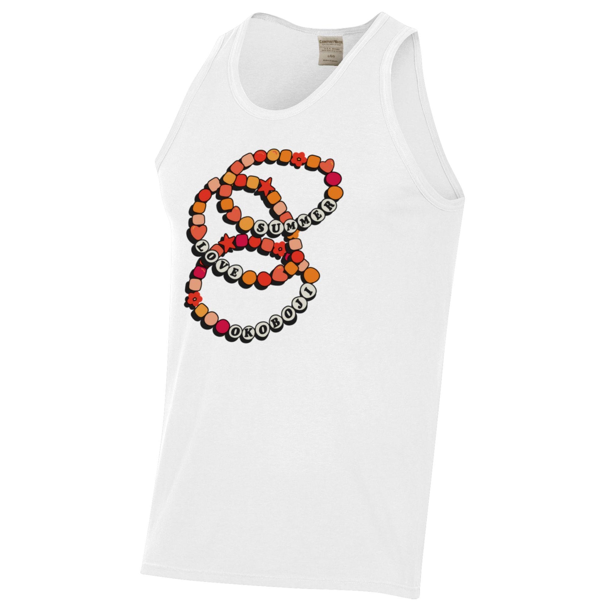 Okoboji Friendship Bracelet (Unisex)Tank - White