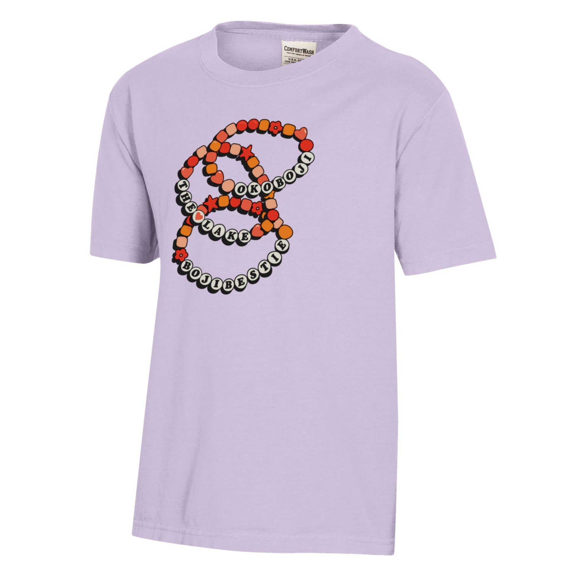 Kids Okoboji Friendship Bracelet Tee - Purple