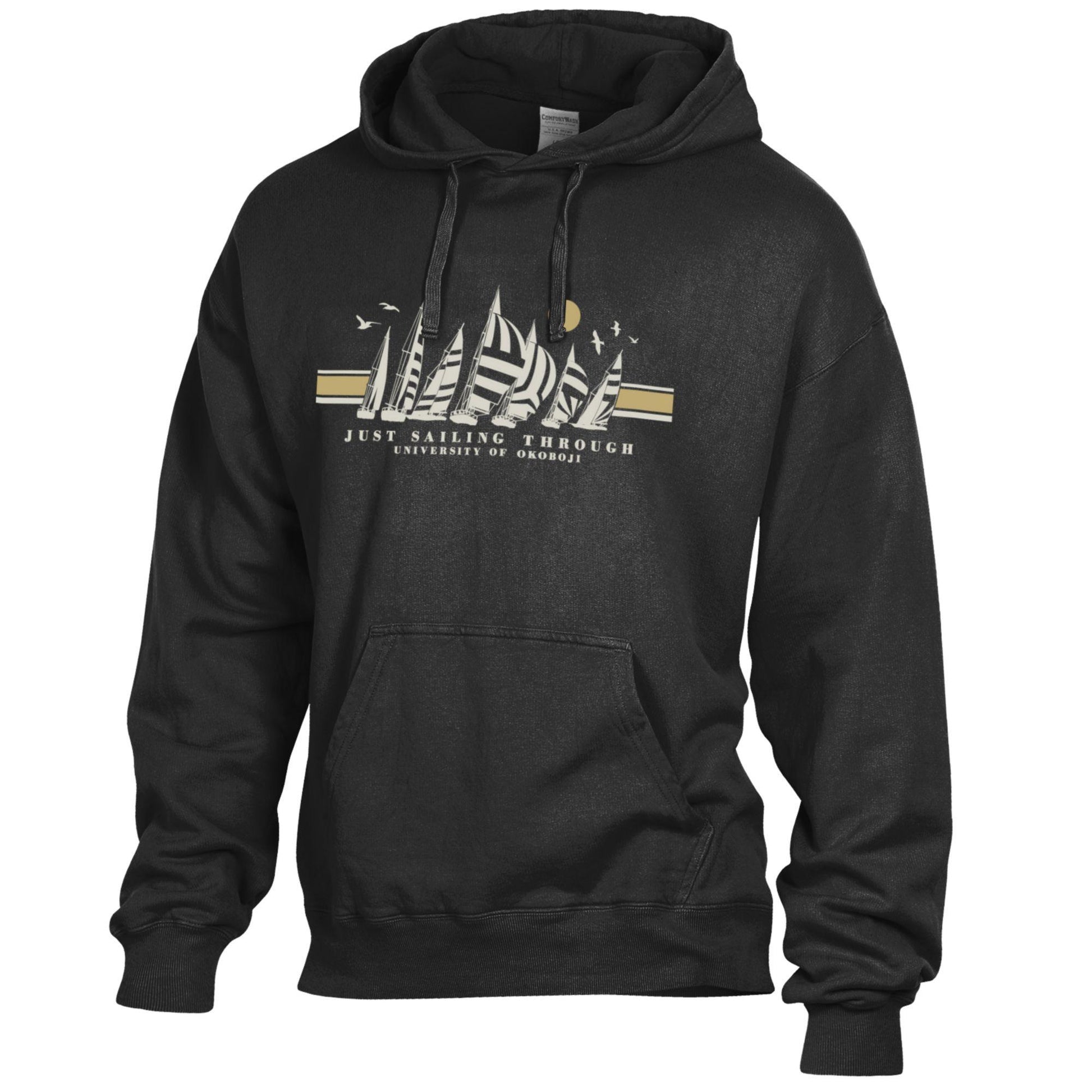 Okoboji Just Sailing Hood - Black