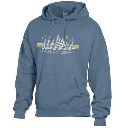 Okoboji Just Sailing Hood - Blue