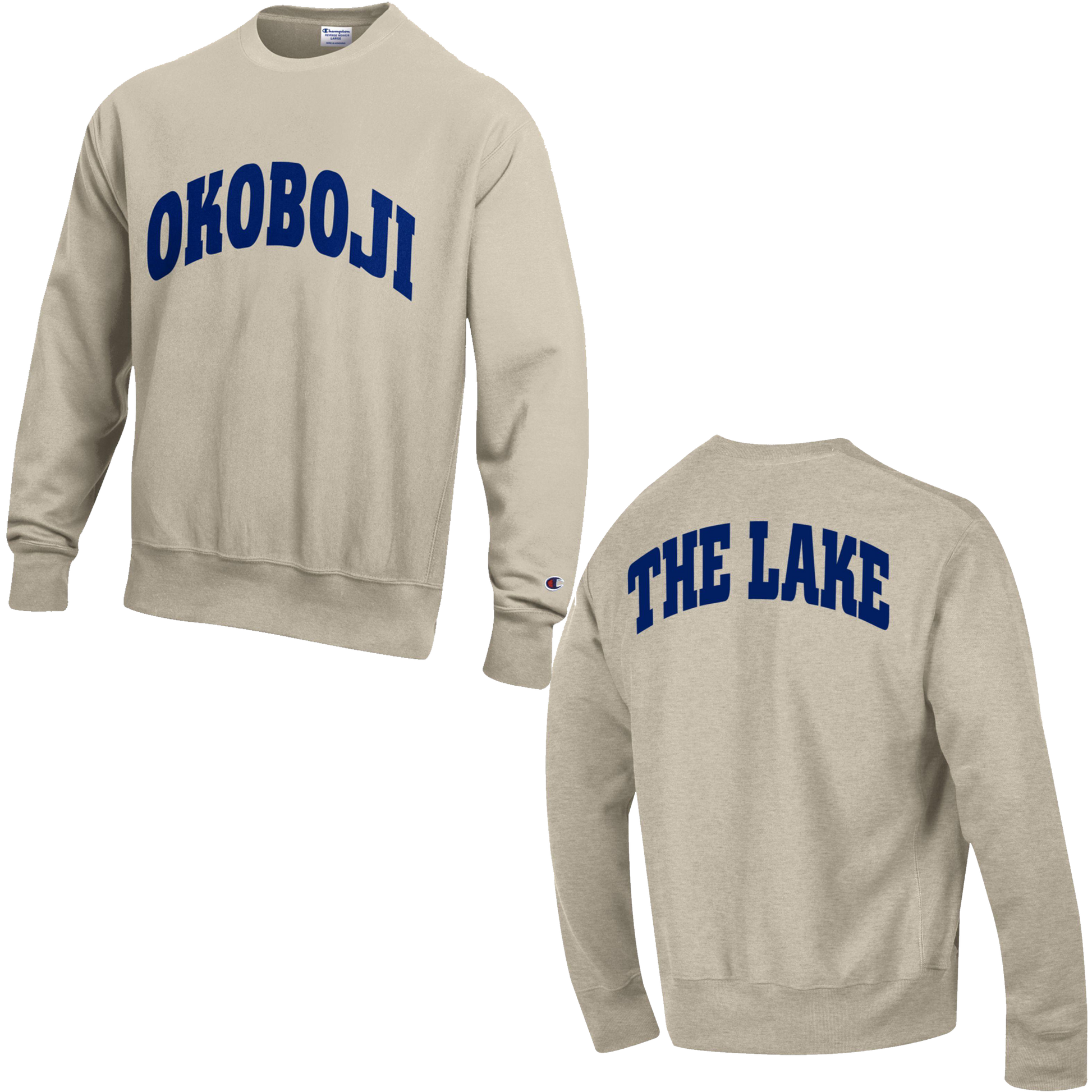 Champion The Lake Reverse Weave Crew - Oatmeal
