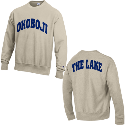 Champion The Lake Reverse Weave Crew - Oatmeal