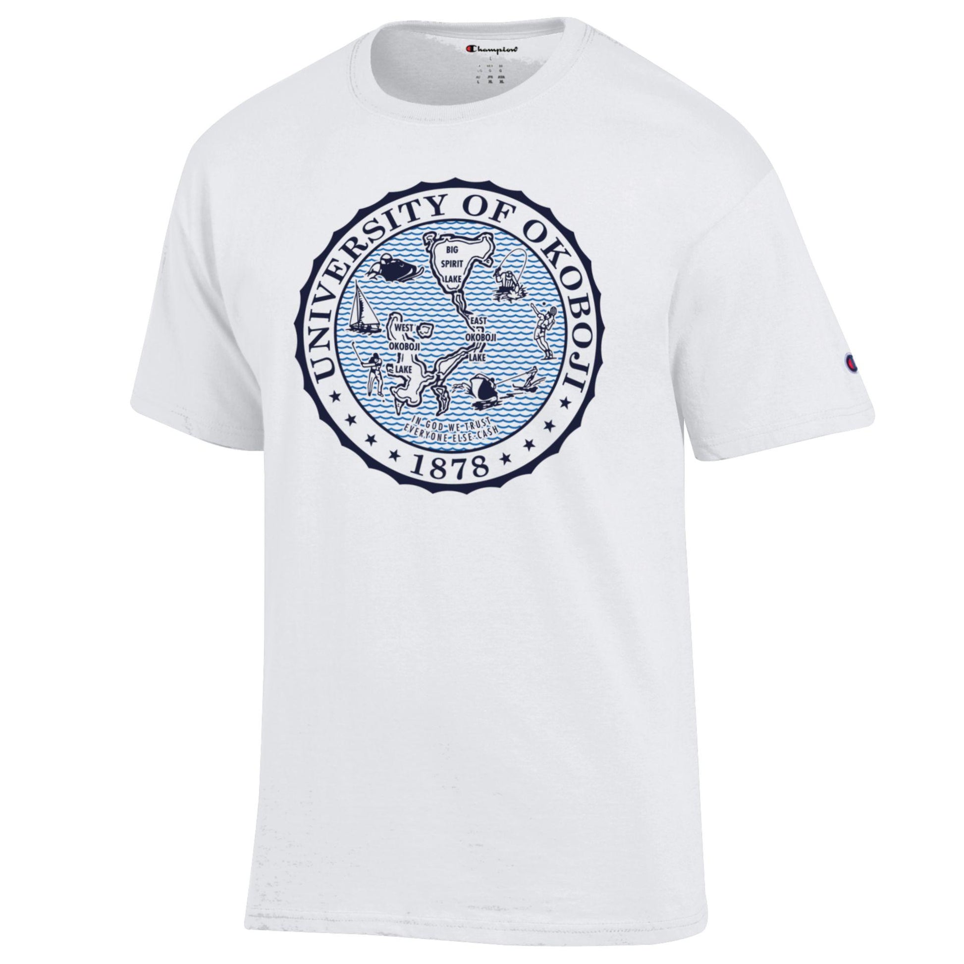 Okoboji Wavy Crest Tee