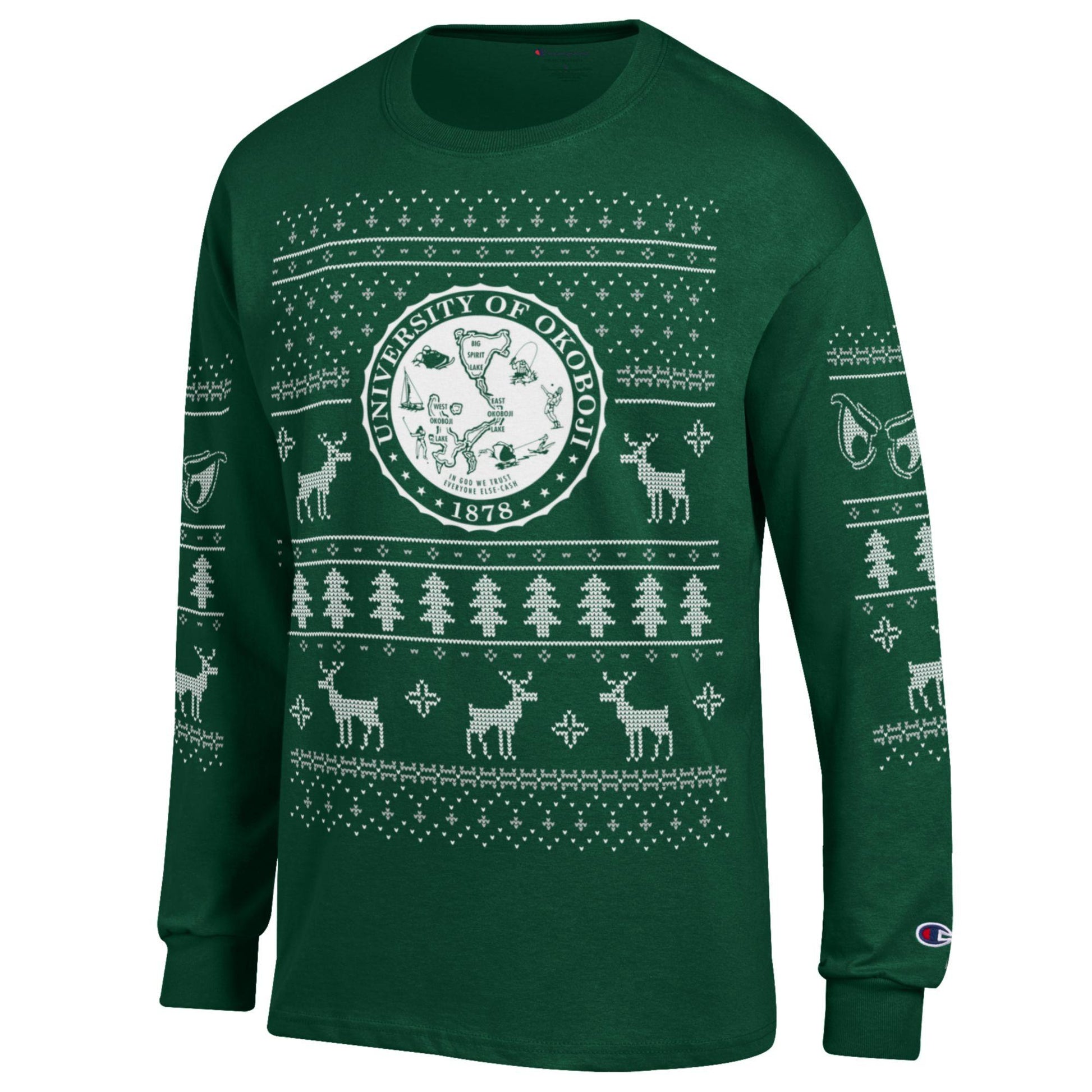 The Okoboji U Festive Times Long Sleeve Tee
