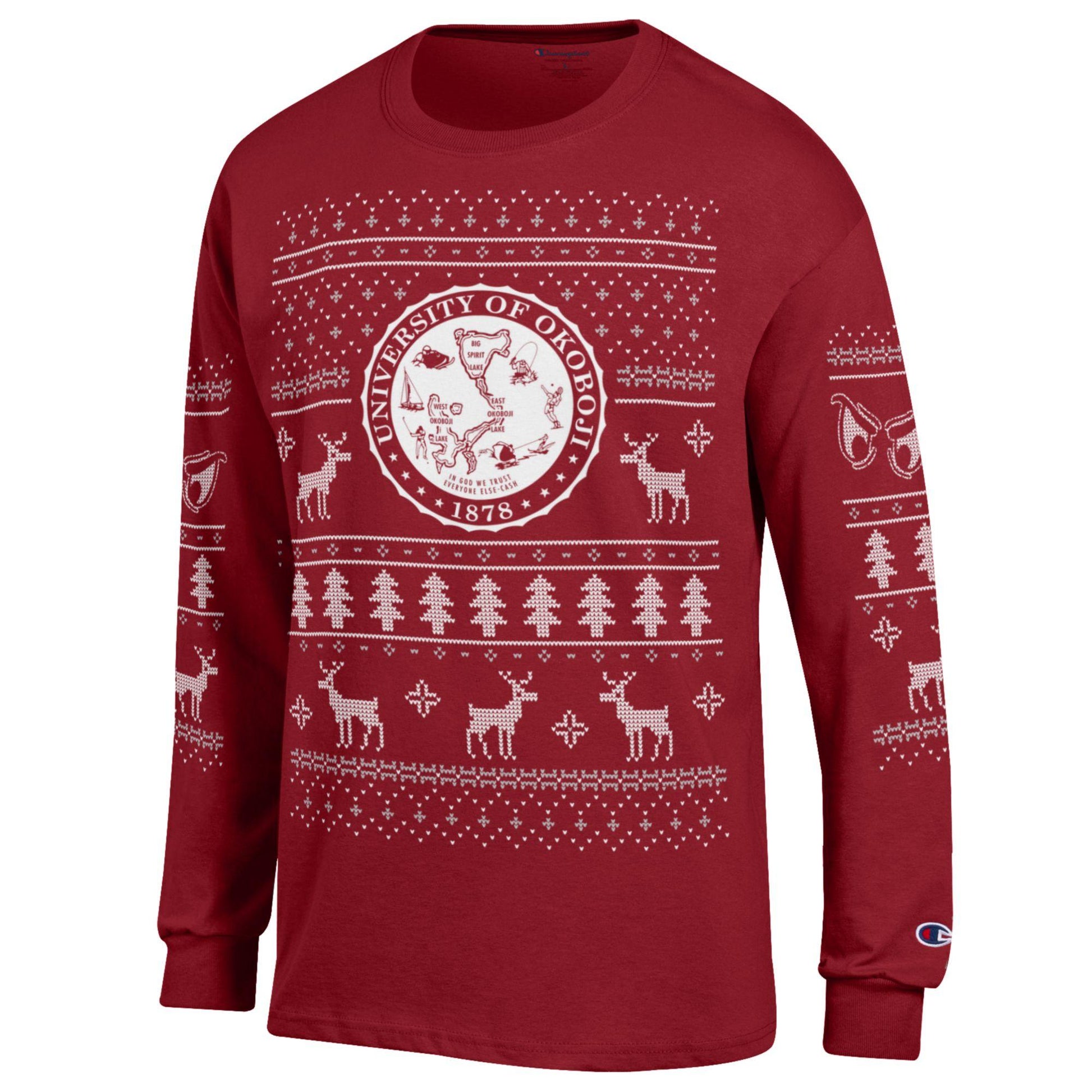 The Okoboji U Festive Times Long Sleeve Tee