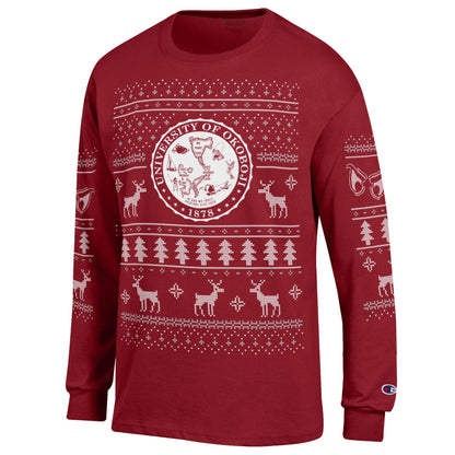 The Okoboji U Festive Times Long Sleeve Tee