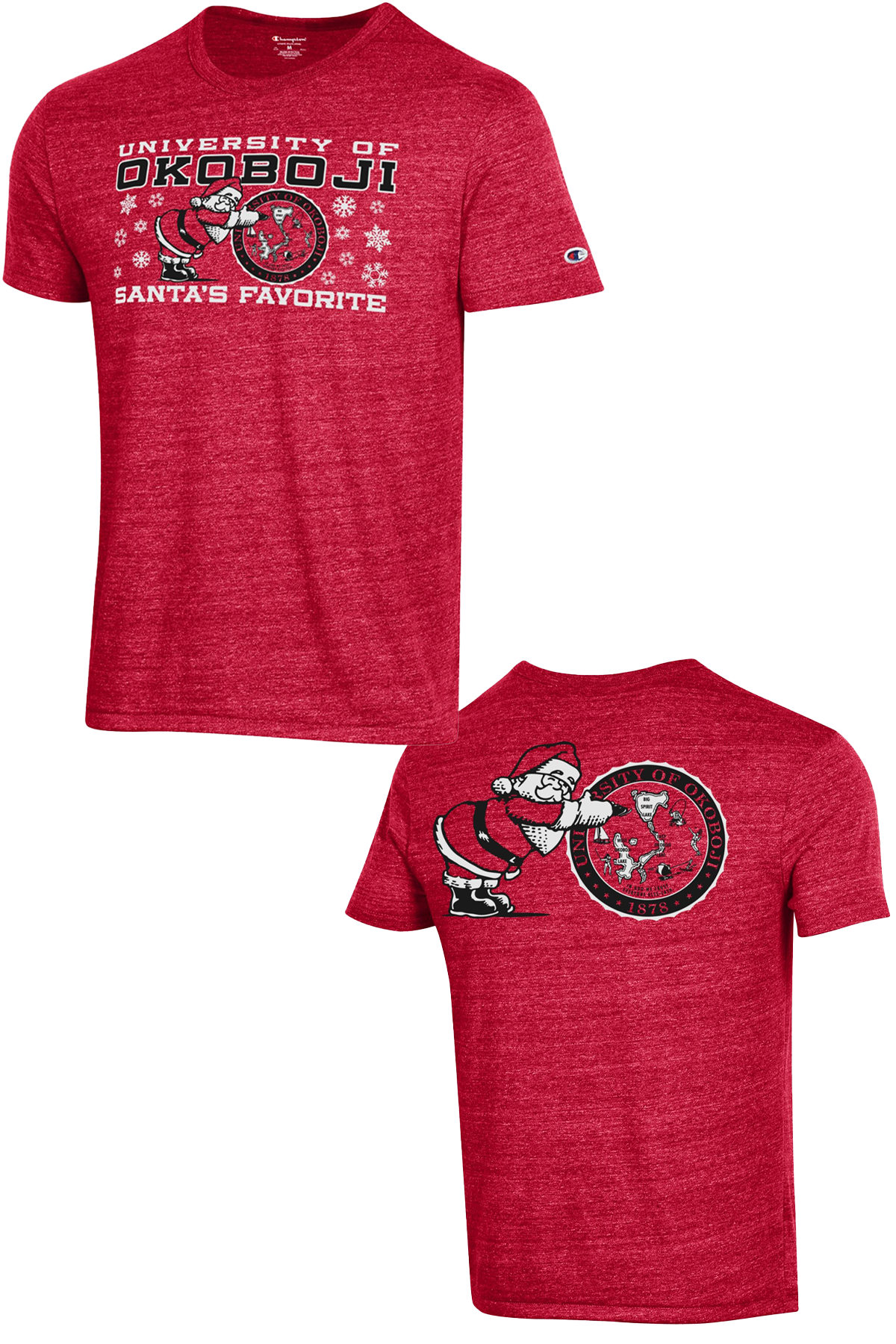Santa's Favorite Okoboji Tee