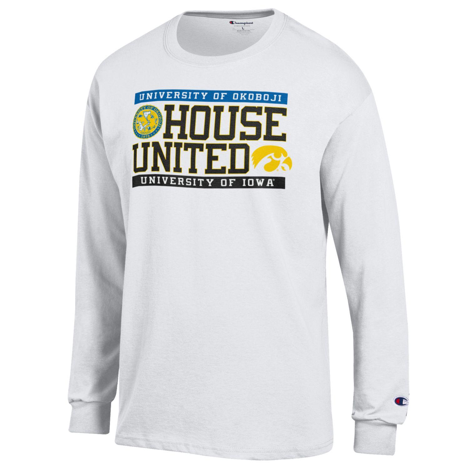 House United University of Okoboji / University of Iowa Champion LS Tee